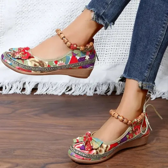 Ženske cipele s vezom u etničkom stilu - 🔥Kupite 2 komada, besplatna dostava